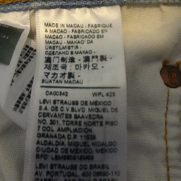 Levi's 501 Jeans Women's Size 29x30 Blue Denim 150th Anniversary Floral Patch . - Picture 11 of 13